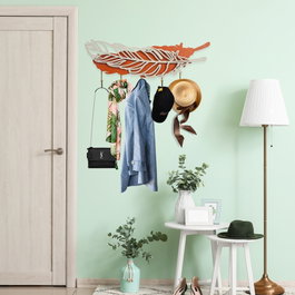 Wallity Irene Gancho de Pared de Metal Multicolor